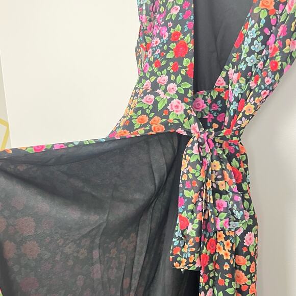 NWT Yumi Kim Kingston Garden Bella Dress sz XXS Black Floral *bump friendly* - Picture 9 of 14